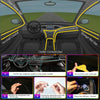 RGB Fiber-Optic Car Interior Ambient Lighting Kit – App & Sound-Sync Control