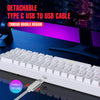 Gaming keyboard mini RGB backlit ergonomic for PC, laptop