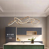 Gold pendant chandelier - modern dining room lighting