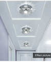 LED ceiling light - metal, modern for living room/corridor