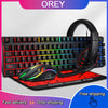 RGB gaming keyboard and mouse combo with ergonomic design