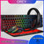 RGB gaming keyboard and mouse combo with ergonomic design