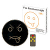 LED car expression light: remote control, multi-function warning