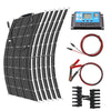 ASUNERGE 100–600 W Flexible Monocrystalline Solar Panel – Waterproof, Bendable Power for RV & Boat
