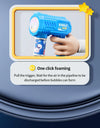 LED bubble gun for kids: portable, automatic launcher