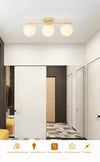 LED ceiling light: Nordic, iron glass, modern gold