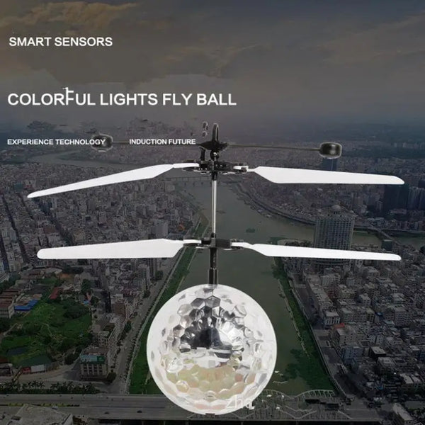 Flying LED ball toy - infrared induction helicopter for kids