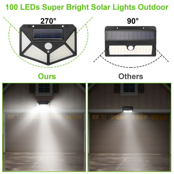 Solar LED garden light: étanche, capteur de mouvement