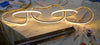 Gold pendant chandelier - modern dining room lighting