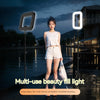 RGB rechargeable selfie ring light for mobile photography
