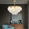 LED ceiling light, tree branch design, glass & metal art