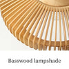 Nordic wood pendant lights: modern, walnut-finish chandeliers
