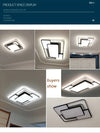 LED chandelier - modern metal lighting for home