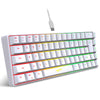Gaming keyboard mini RGB backlit ergonomic for PC, laptop