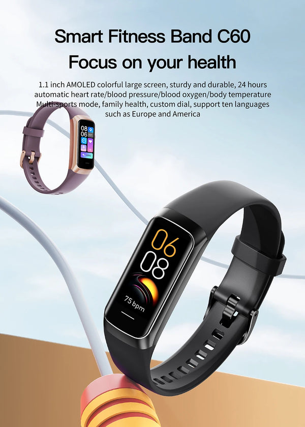 LIGE smart watch 2023: waterproof, heart rate tracker