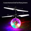 Flying LED ball toy - infrared induction helicopter for kids