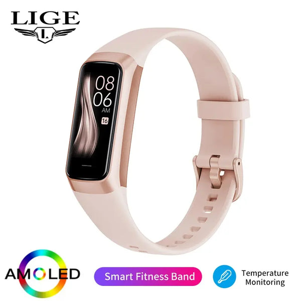 LIGE smart watch 2023: waterproof, heart rate tracker