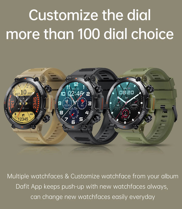 Smartwatch K56Pro men's - heart rate, Bluetooth, long battery life