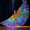LED kids fairy wings - luminous butterfly, belly dance