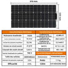 ASUNERGE 100–600 W Flexible Monocrystalline Solar Panel – Waterproof, Bendable Power for RV & Boat