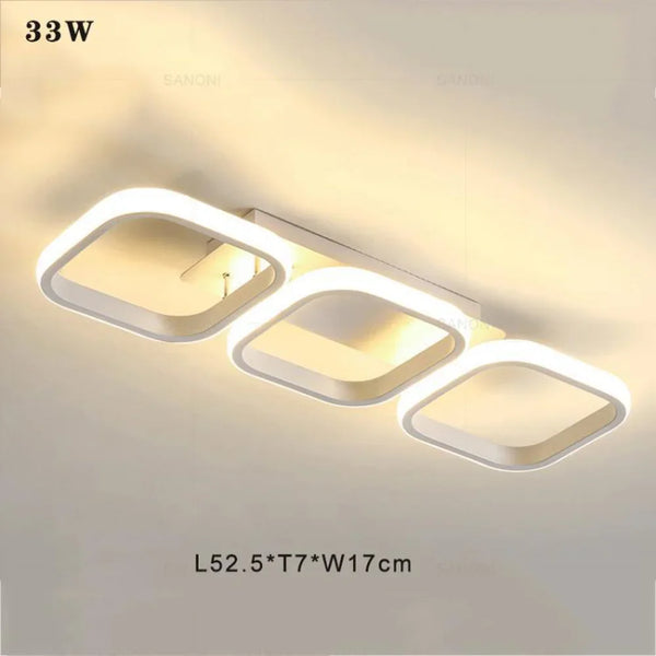 LED chandelier - metal, modern bedroom/hallway lighting