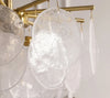 LED ceiling light, tree branch design, glass & metal art