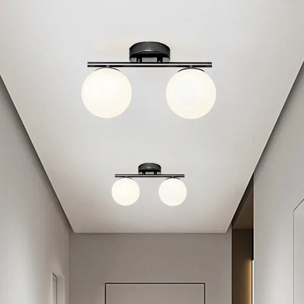 LED ceiling light: modern, glass finish