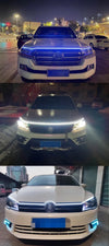 LED car daytime running lights, 12V ambient hood decor