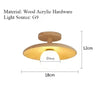 LED ceiling light - Modern wood lighting for bedroom