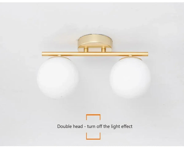 LED ceiling light: modern, glass finish