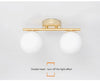LED ceiling light: Nordic, iron glass, modern gold