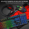 RGB gaming keyboard and mouse combo with ergonomic design