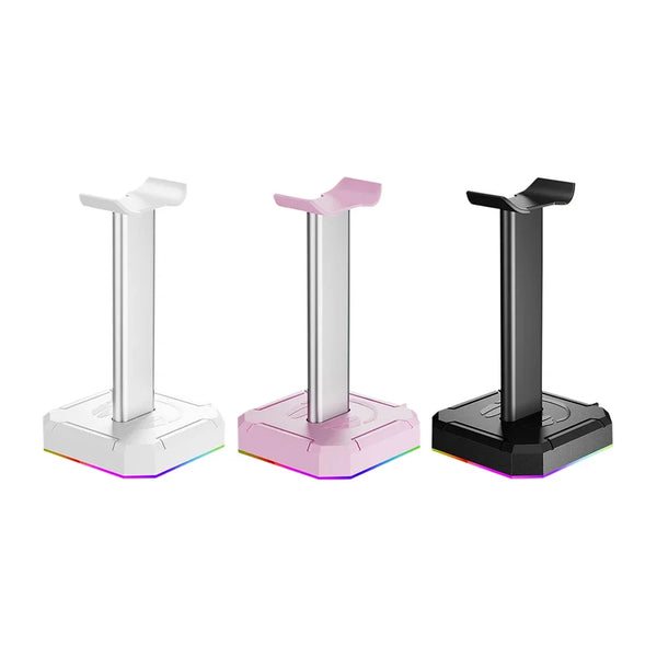 RGB gaming headset stand - aluminum alloy, PUBG compatible