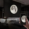 LED moon wall lamp for bedroom and living room decor