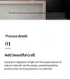 LED ceiling light - Metal, modern for bedroom/living room