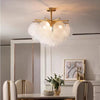 LED ceiling light, tree branch design, glass & metal art