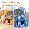 LED octopus robot toy - music, dance, educational