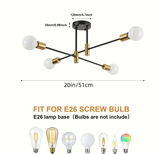 Industrial LED pendant light - Black modern finish