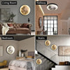 LED moon wall lamp for bedroom and living room decor