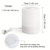 USB rechargeable 14-LED book light with clip, warm/cool white