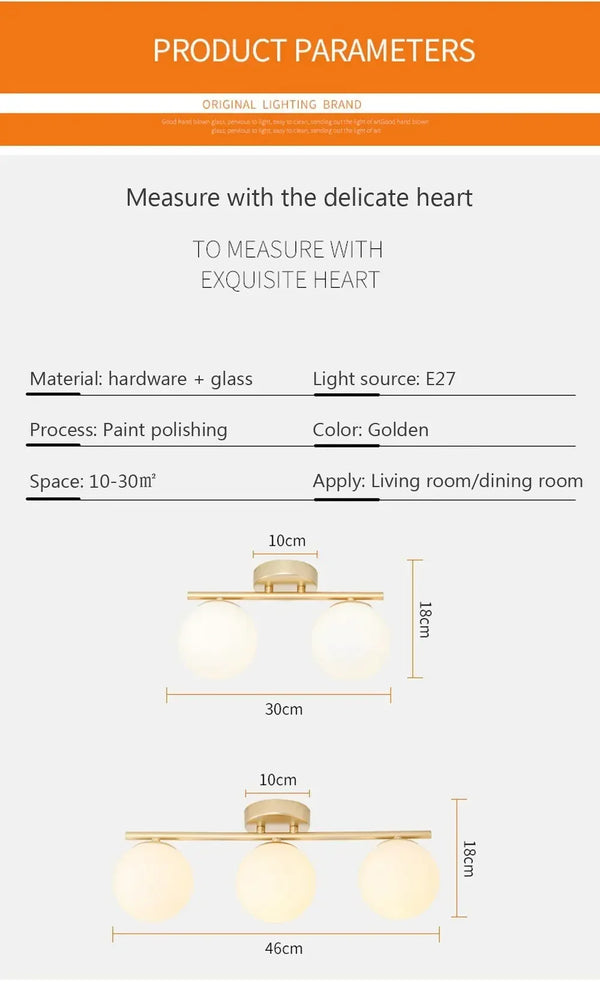 LED ceiling light: modern, glass finish