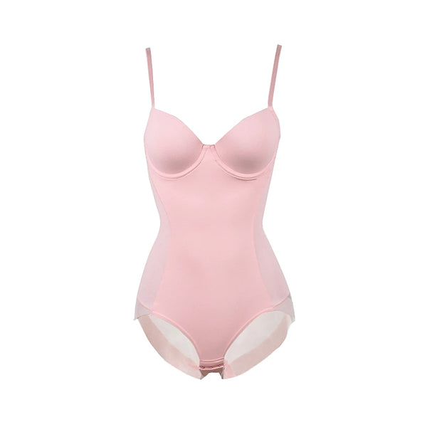 Silk-soft medium-control shaping bodysuit – Underwire support & removable straps