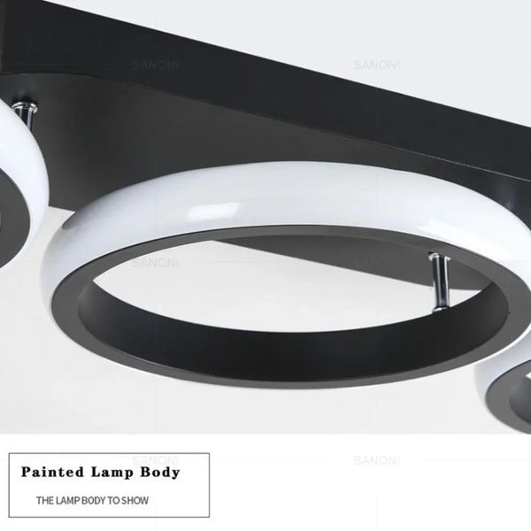 LED chandelier - metal, modern bedroom/hallway lighting