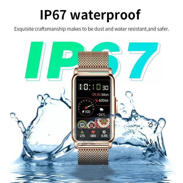 Smartwatch for women - LIGE, full touch, waterproof, fitness tracker