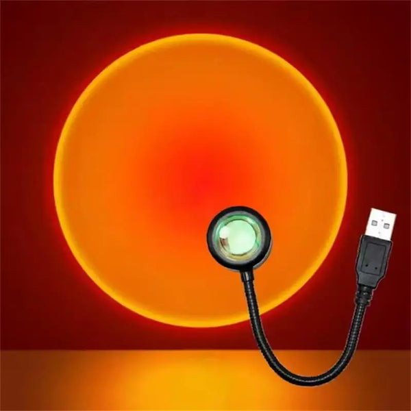 Sunset LED projector lamp - USB, bedroom/photography ambiance