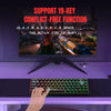 Gaming keyboard mini RGB backlit ergonomic for PC, laptop