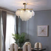 LED ceiling light, tree branch design, glass & metal art
