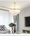 LED ceiling light, tree branch design, glass & metal art