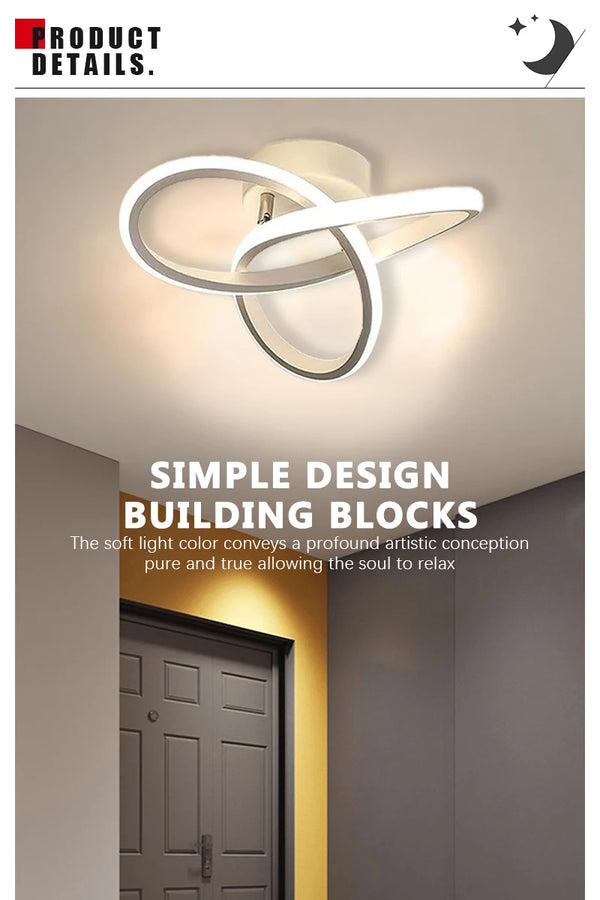 LED ceiling light 20W - Modern metal for versatile lighting