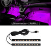 LED car foot light - USB, neon ambiance